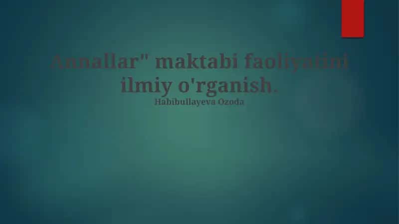 "Annallar" maktabi 1
