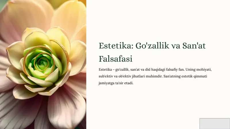 Estetika: Go'zallik va San'at Falsafasi 1