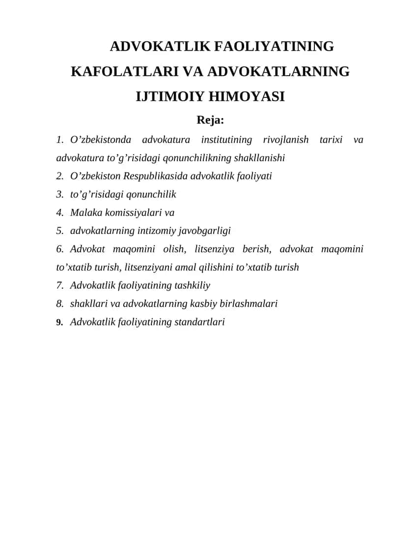Advokatlik Faoliyati 1