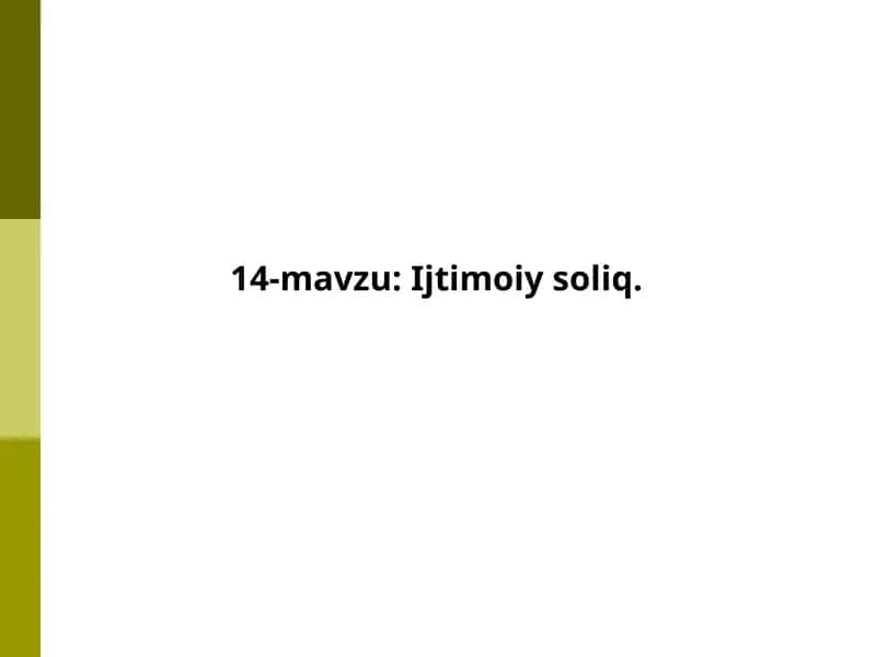 Ijtimoiy soliq 1