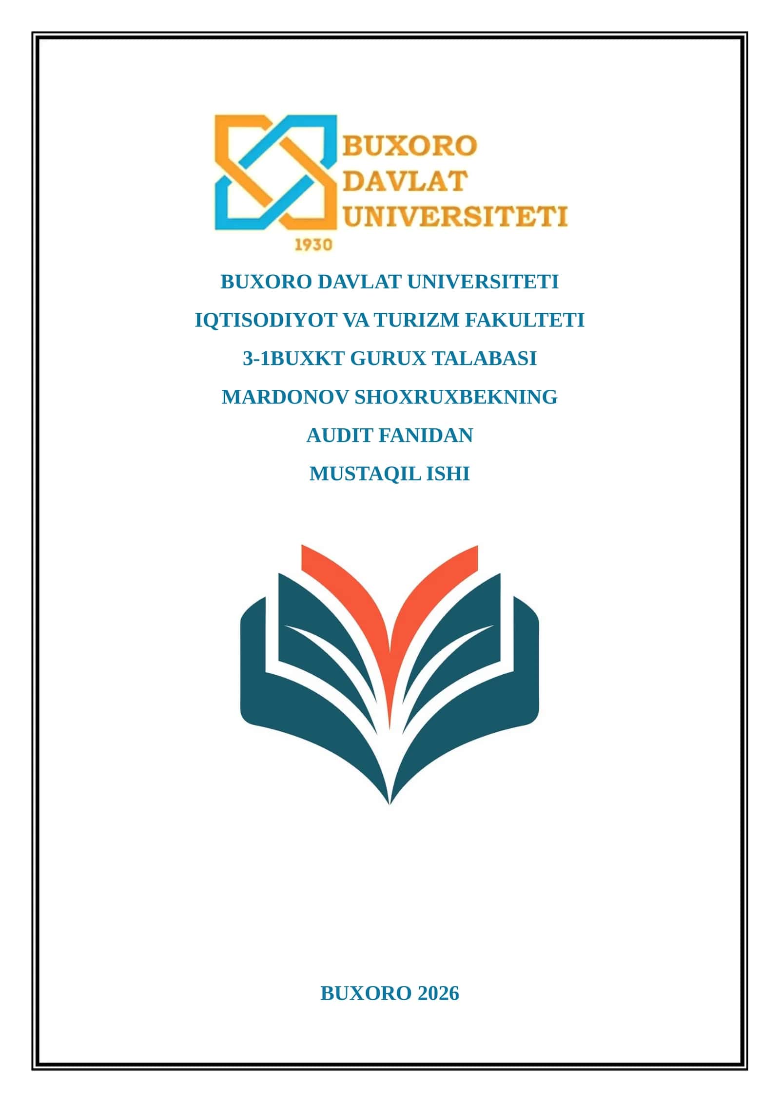 Xususiy Kapital Audit 1