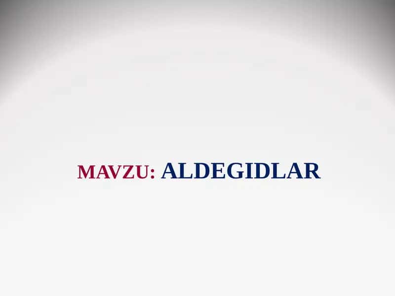 Aldegidlar 1