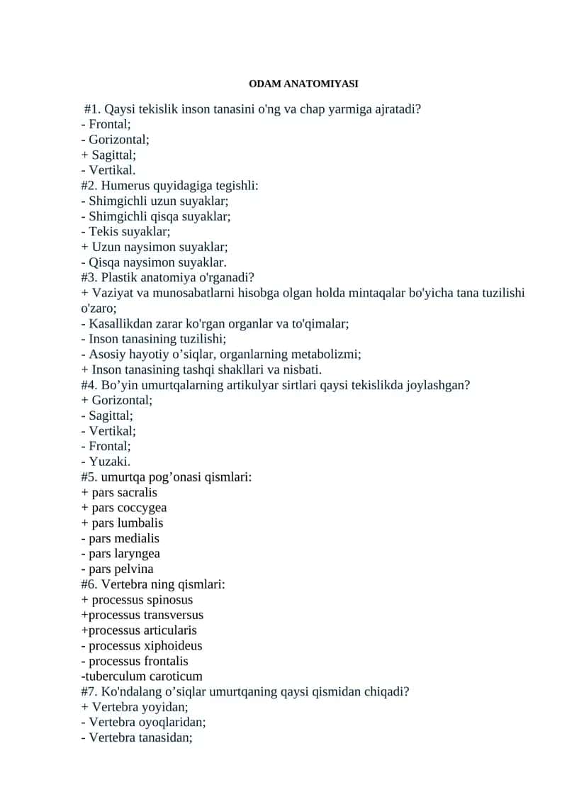 ODAM ANATOMIYASI 1