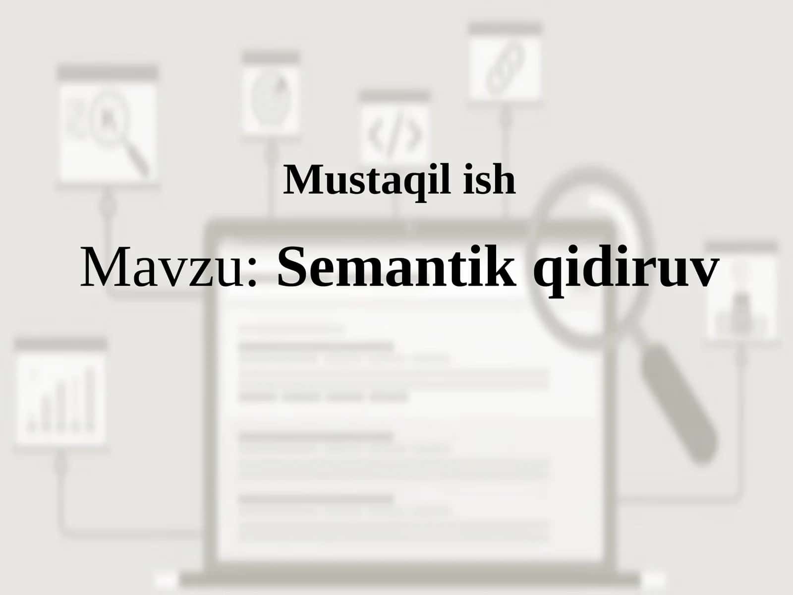 Semantik qidiruv 1