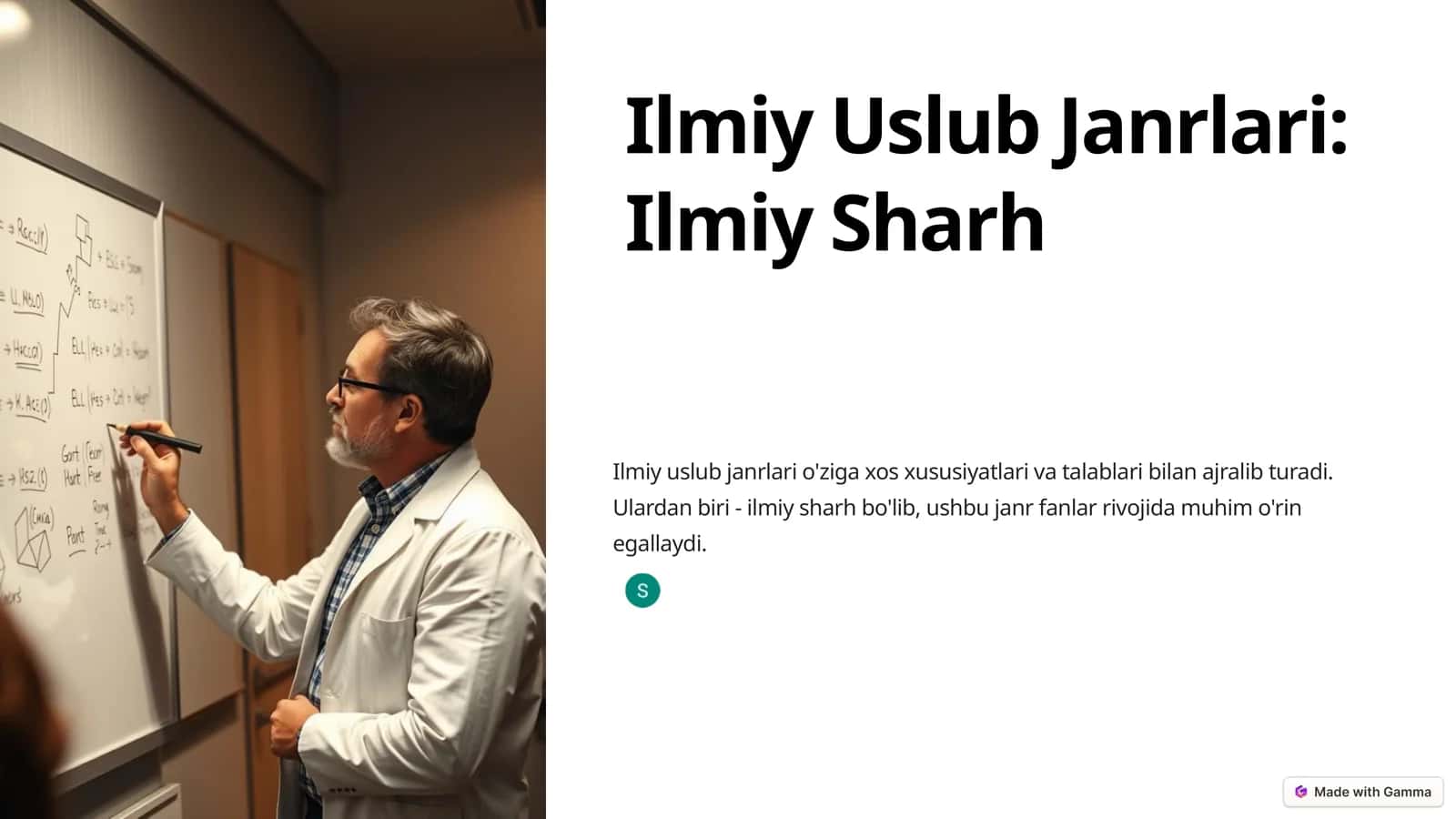 Ilmiy Uslub Janrlari: Ilmiy Sharh 1