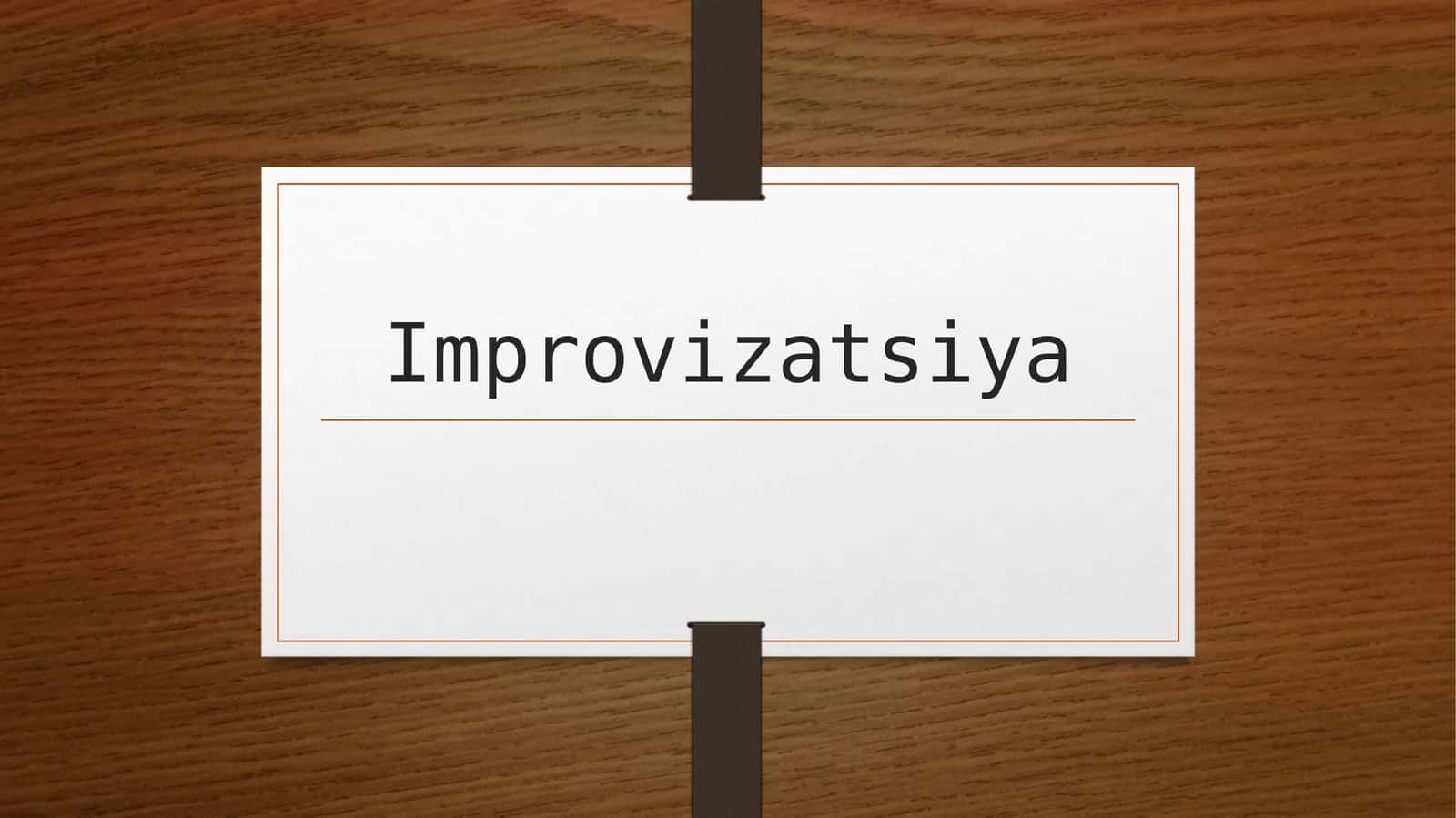 Improvizatsiya 1