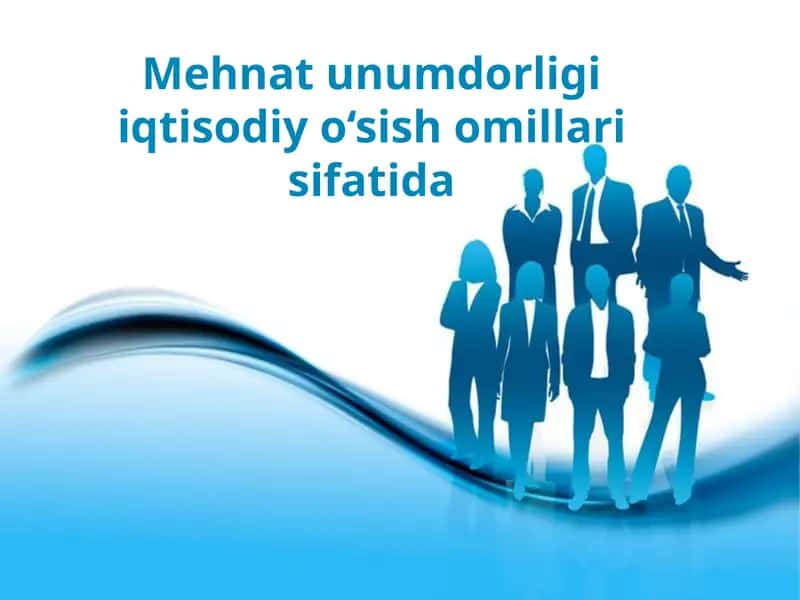 Mehnat unumdorligi va uning ish haqito’lash bilan aloqadorligi 1