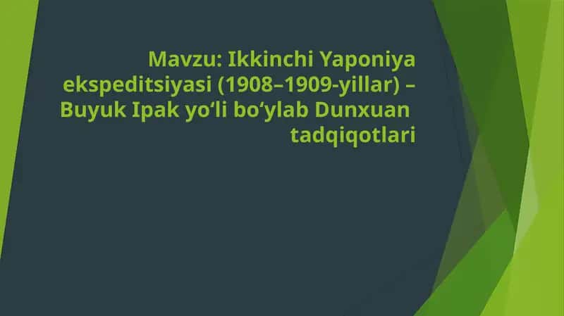 Ikkinchi Yaponiya ekspeditsiyasi (1908–1909-yillar) – Buyuk Ipak yo‘li bo‘ylab Dunxuan tarixi 1