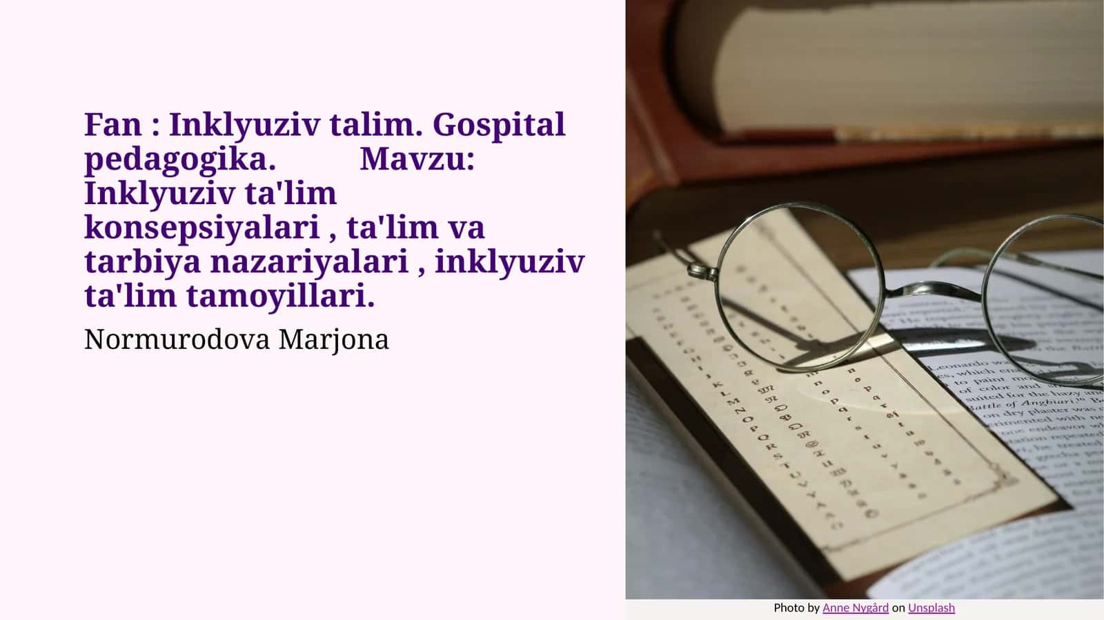 Inklyuziv Ta'lim Konsepsiyasi va Uning Asosiy Tamoyillari 1
