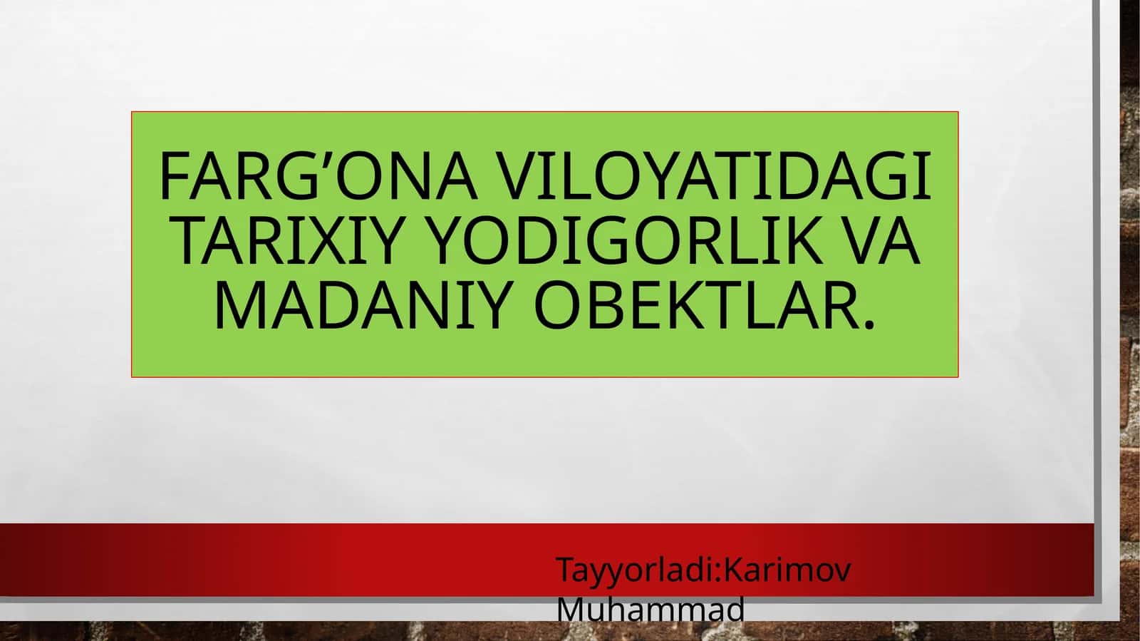 Farg’onaviy tarixiy qoriblar 1