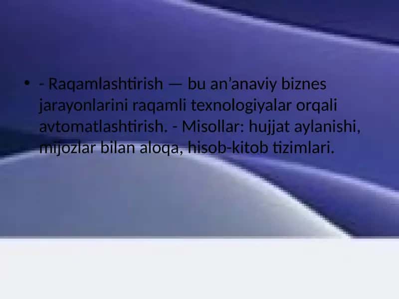 Raqamlashtirish 1