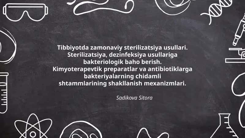 Tibbiyotda zamonaviy sterilizatsiya usullari 1