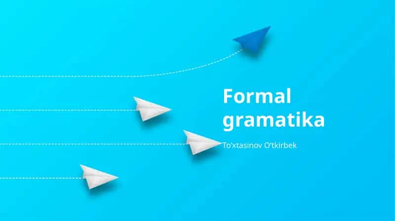 Formal gramatika 1