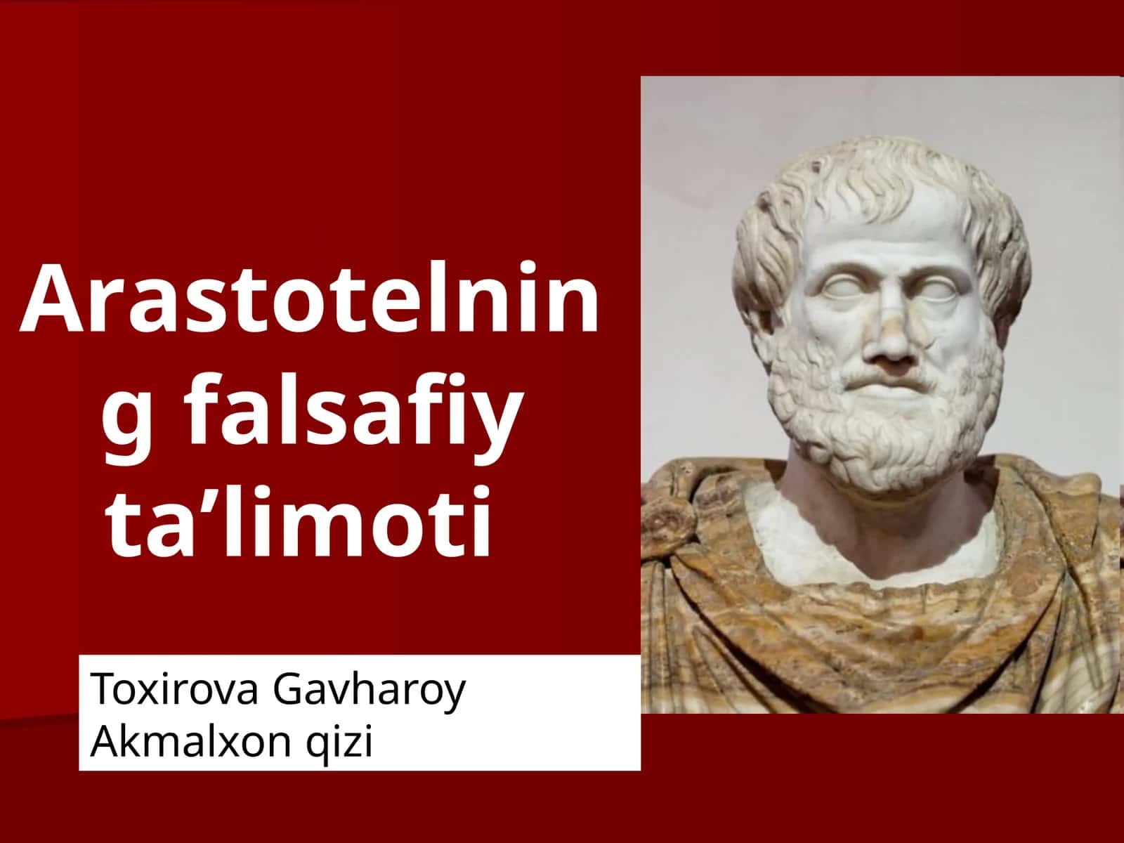 Arastotelning falsafiy ta’limoti 1