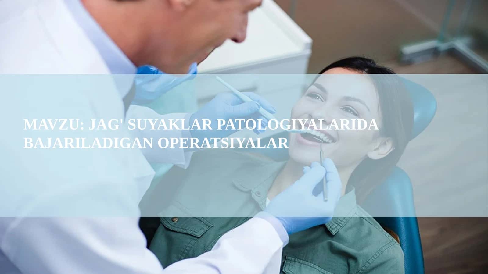 JAG' SUYAKLAR PATOLOGIYALARIDA BAJARILADIGAN OPERATSIYALAR 1