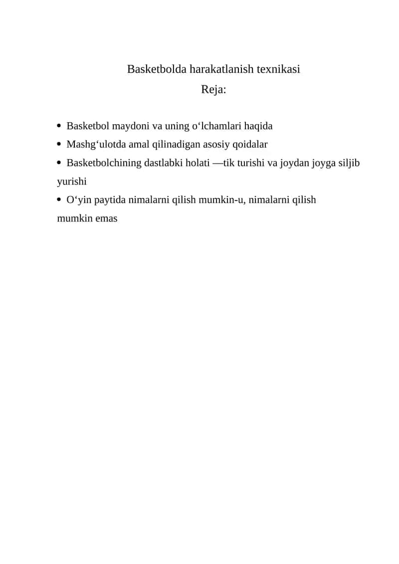 Basketbolda harakatlanish texnikasi 1