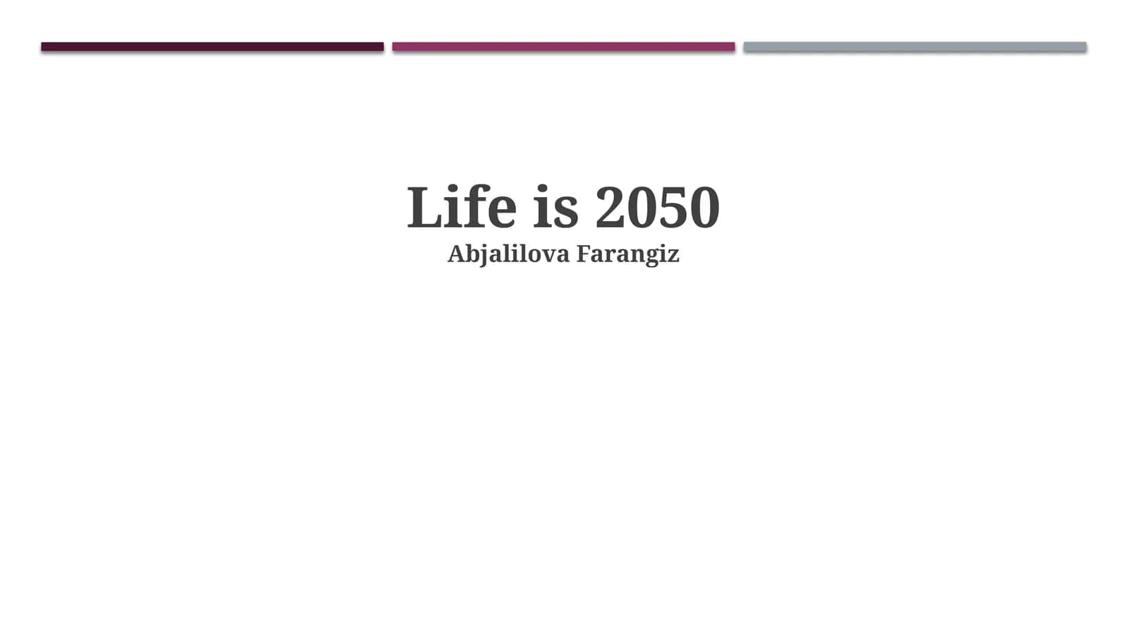 Our World in 2050: A Demographic and Environmental Overview 1