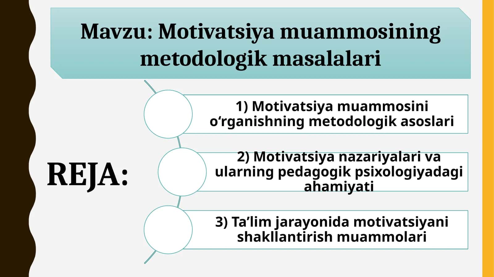 Motivatsiya muammosining metodologik masalalari 1