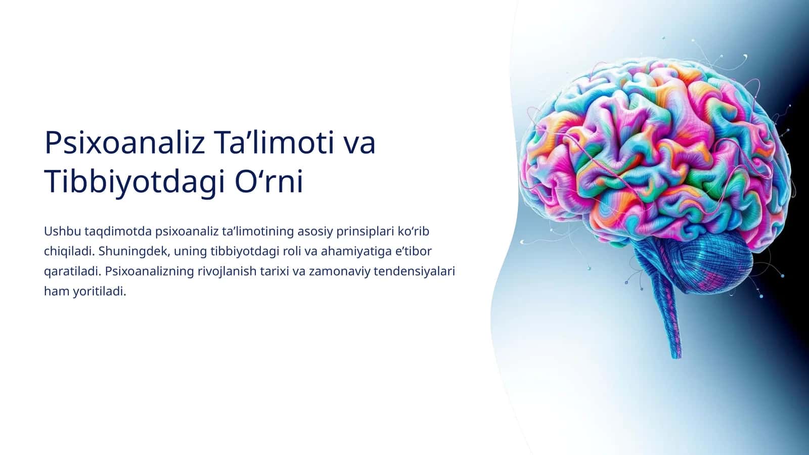 Psixoanaliz Taʼlimoti va Tibbiyotdagi Oʻrni 1