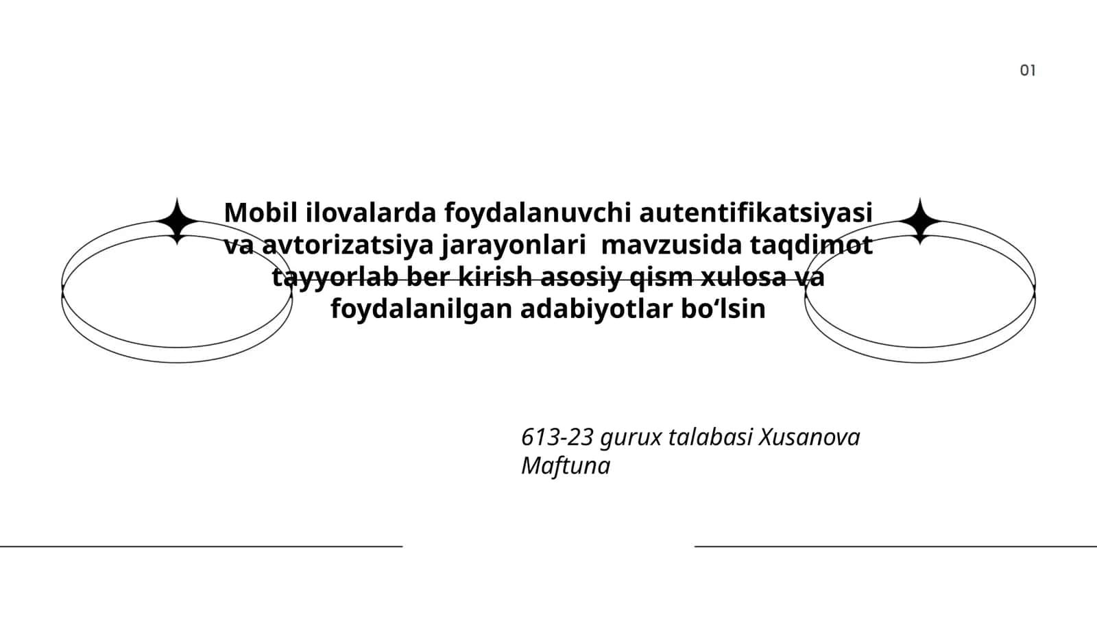 Mobil ilovalarda foydalanuvchi autentifikatsiyasi va avtorizatsiya jarayonlari 1