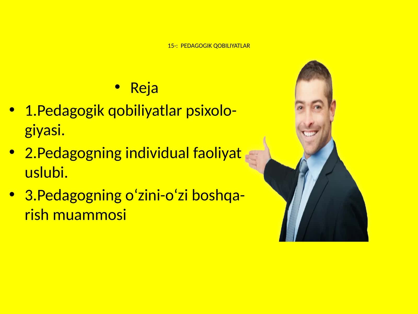 PEDAGOGIK QOBILIYATLAR 1
