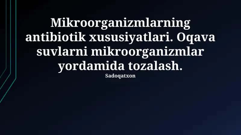 Mikroorganizmlar yordamida tozalash 1