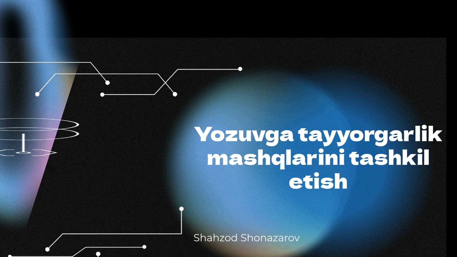 Yozuvga tayyorgarlik mashqlarini tashkil etish 1