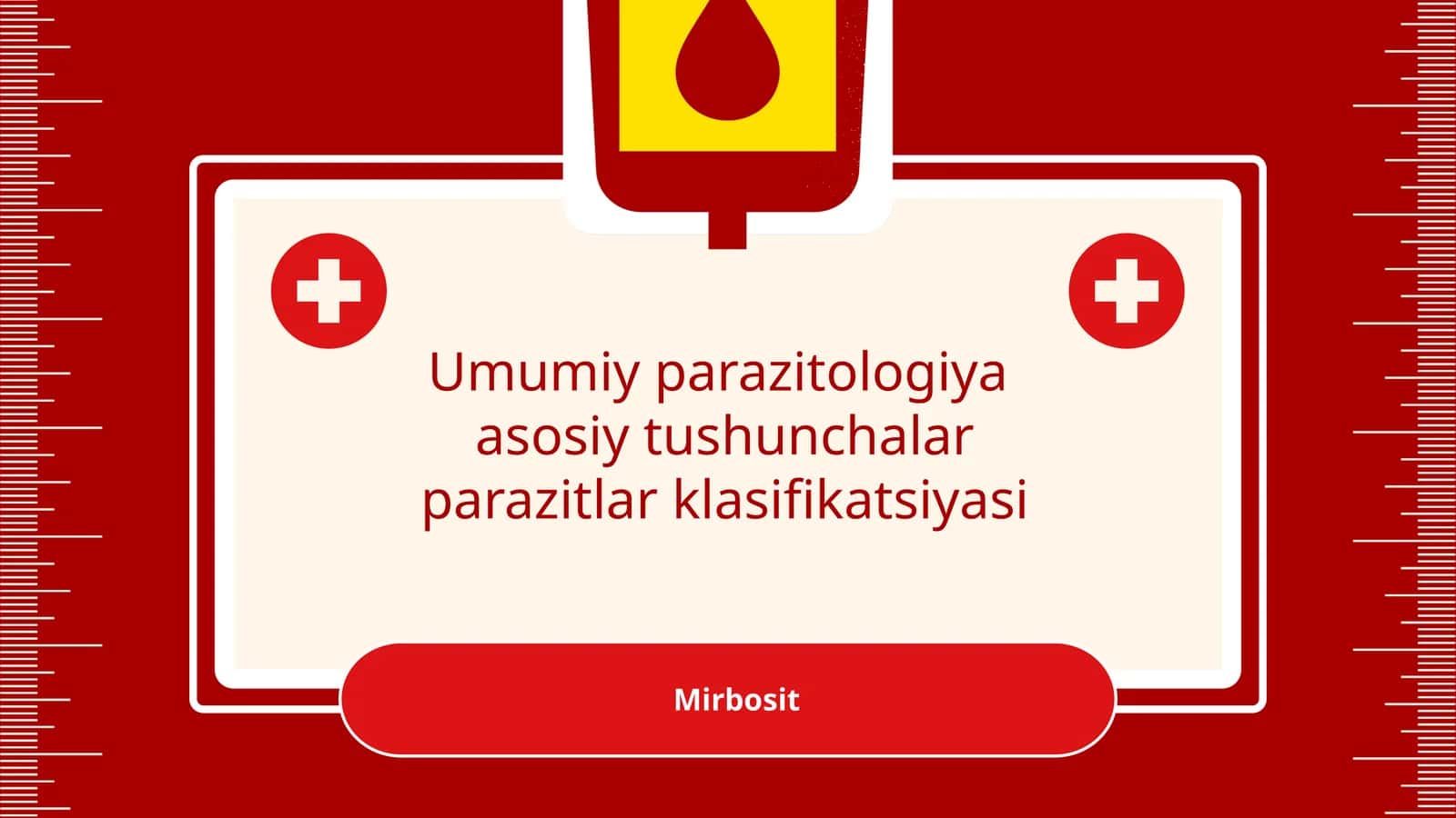 Umumiy parazitologiya asosiy tushunchalar parazitlar klasifikatsiyasi 1