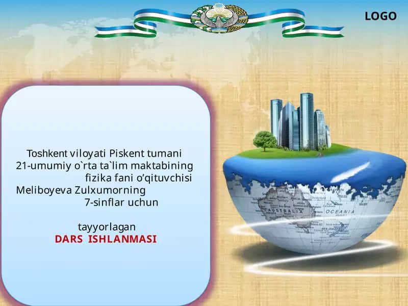 Mehaniq Quvvat va uning birligi Dars Islanmasi 1