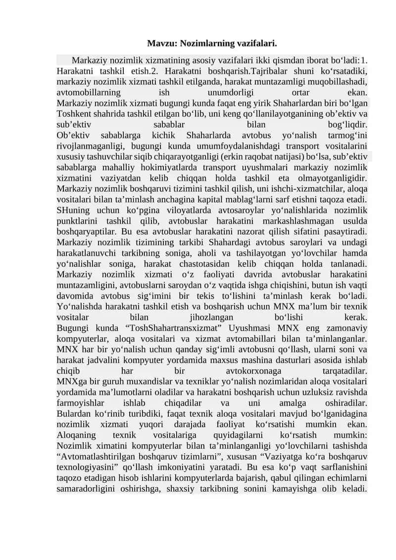 Markaziy nozimlik xizmati 1