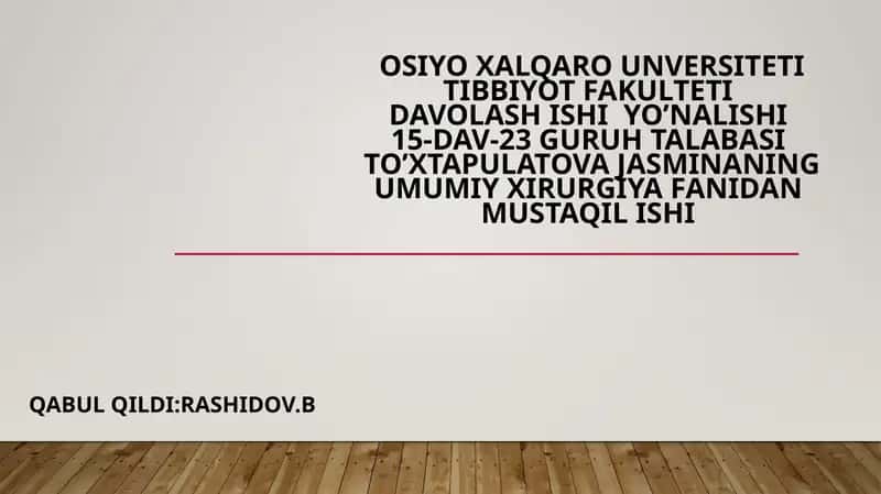 QANDLI DIABETLI BEMORLARDA YUMSHOQ TO’QIMALAR XIRURGIK INFEKSIYASINI DAVOLASH USULLARI 1