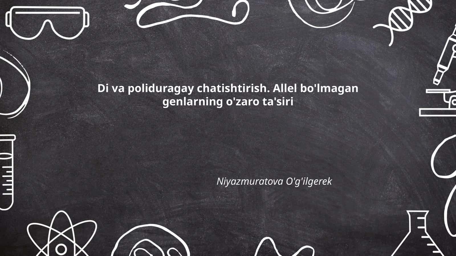 Komplementar genlar ta'siri 1