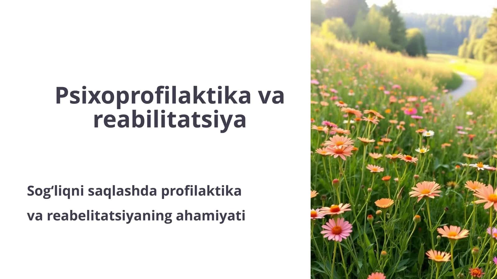Psixoprofilaktika va reabilitatsiya 1