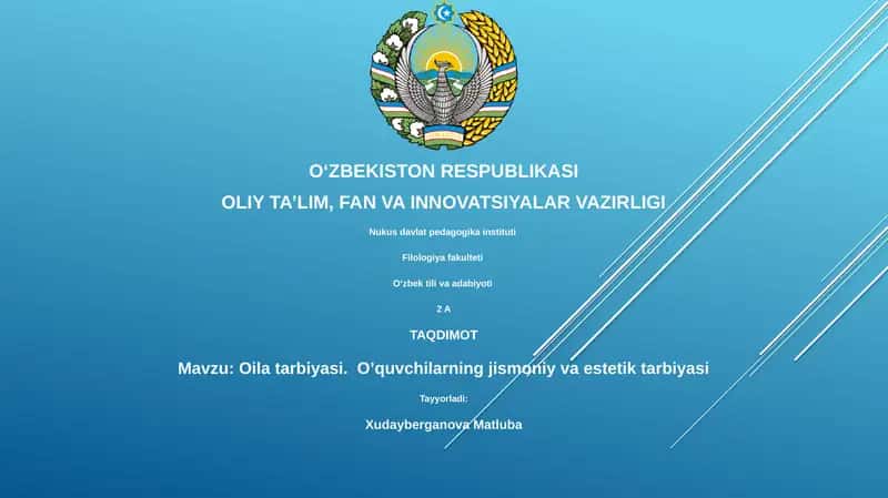 Oila Tarbiyasi 1