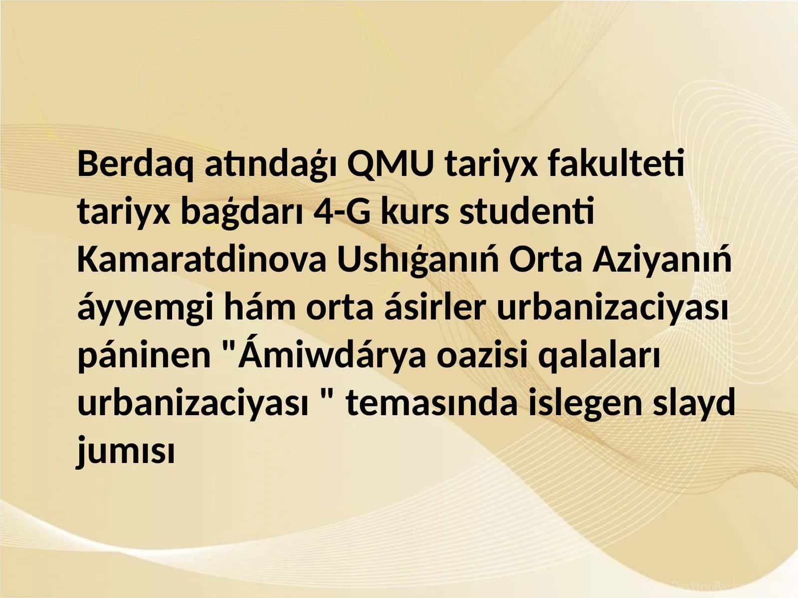 Termiz qalasi urbanizaciyasi 1