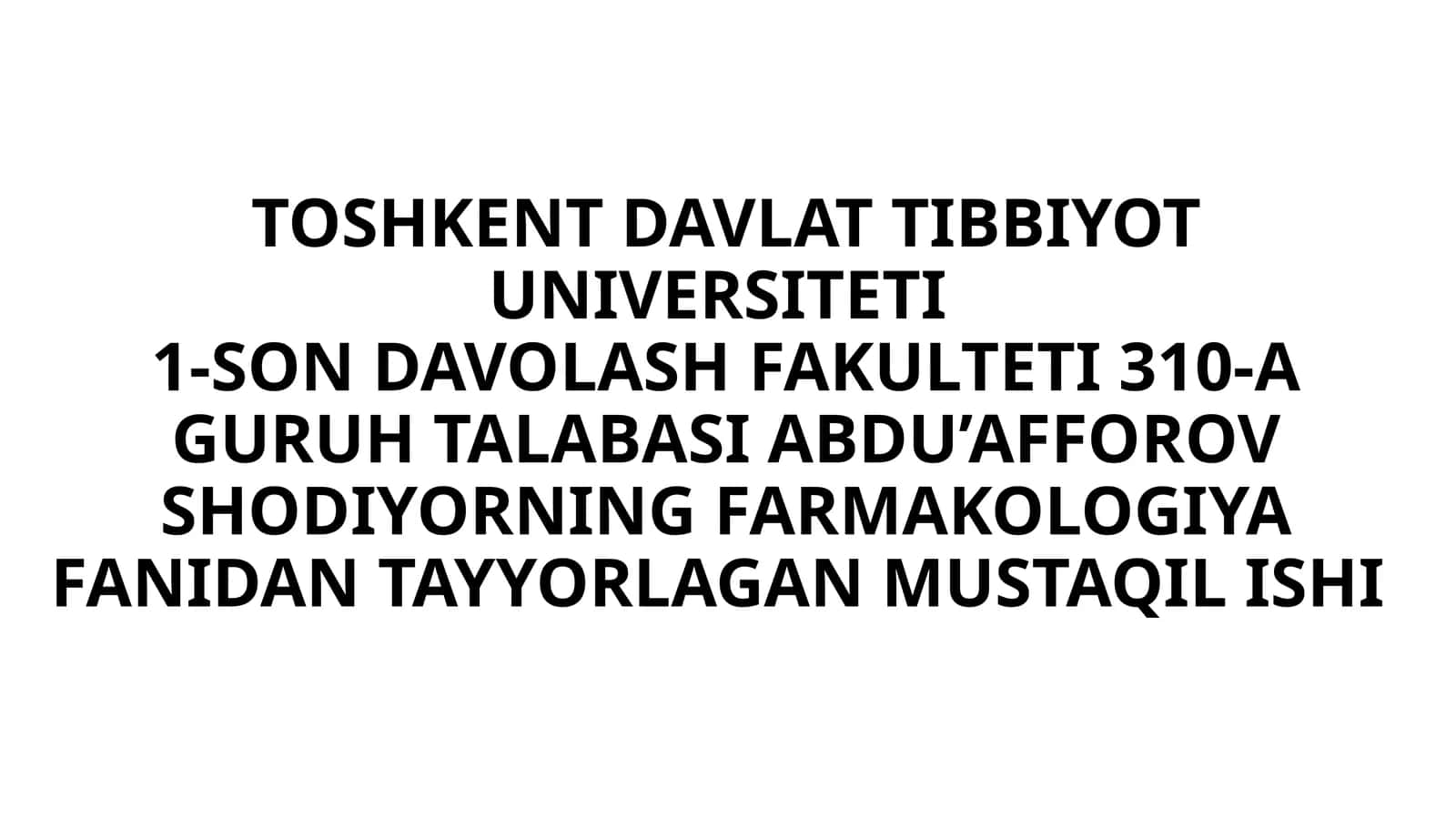 Kardioprotektorlar va metabotrop vositalar 1