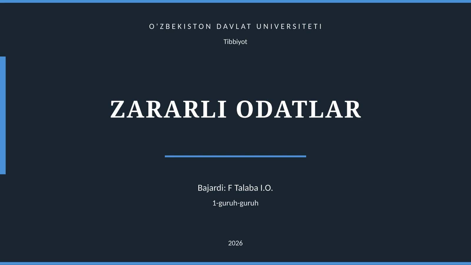 Zararli odatlar 1