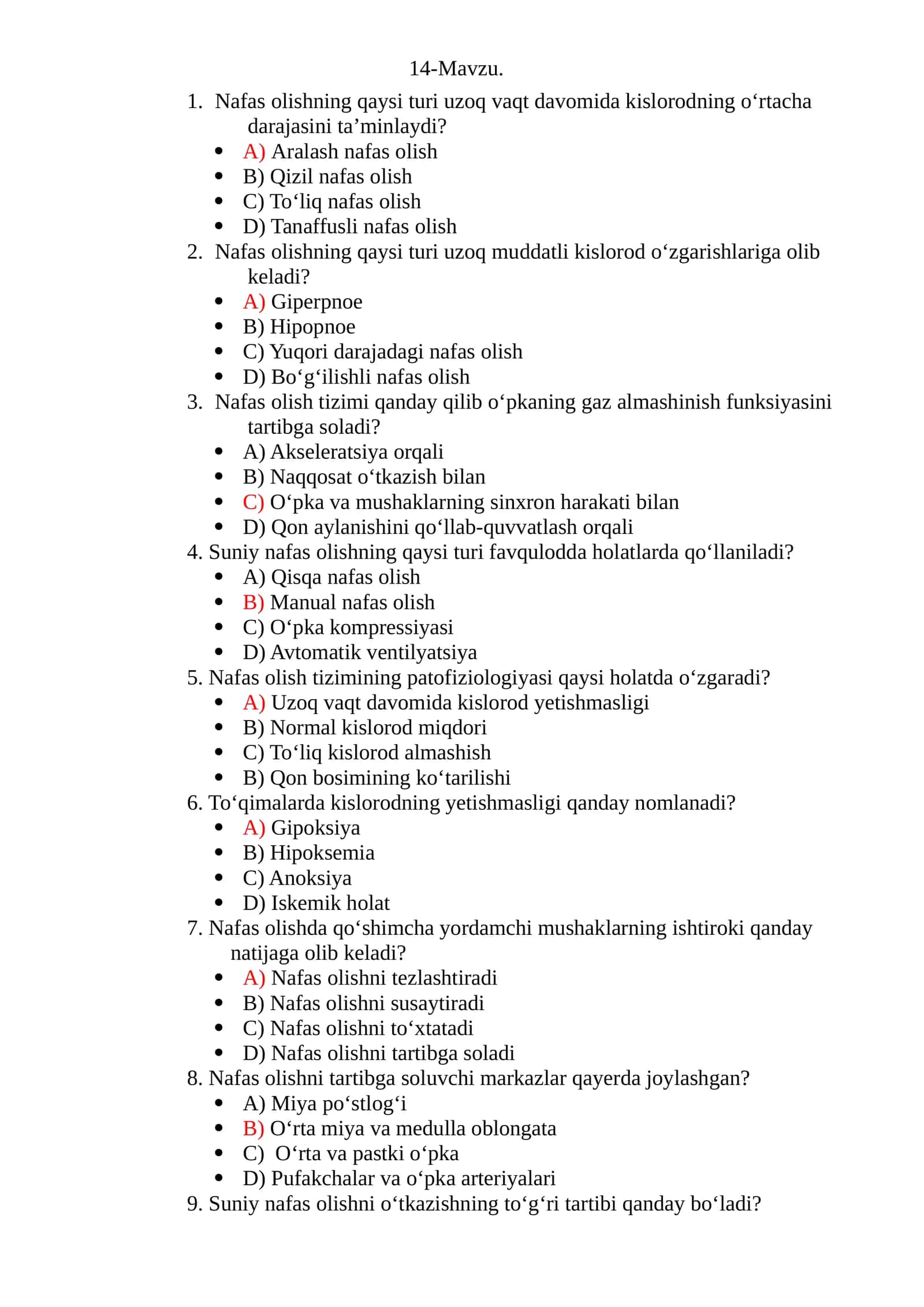 Nafas olishning turlari 1