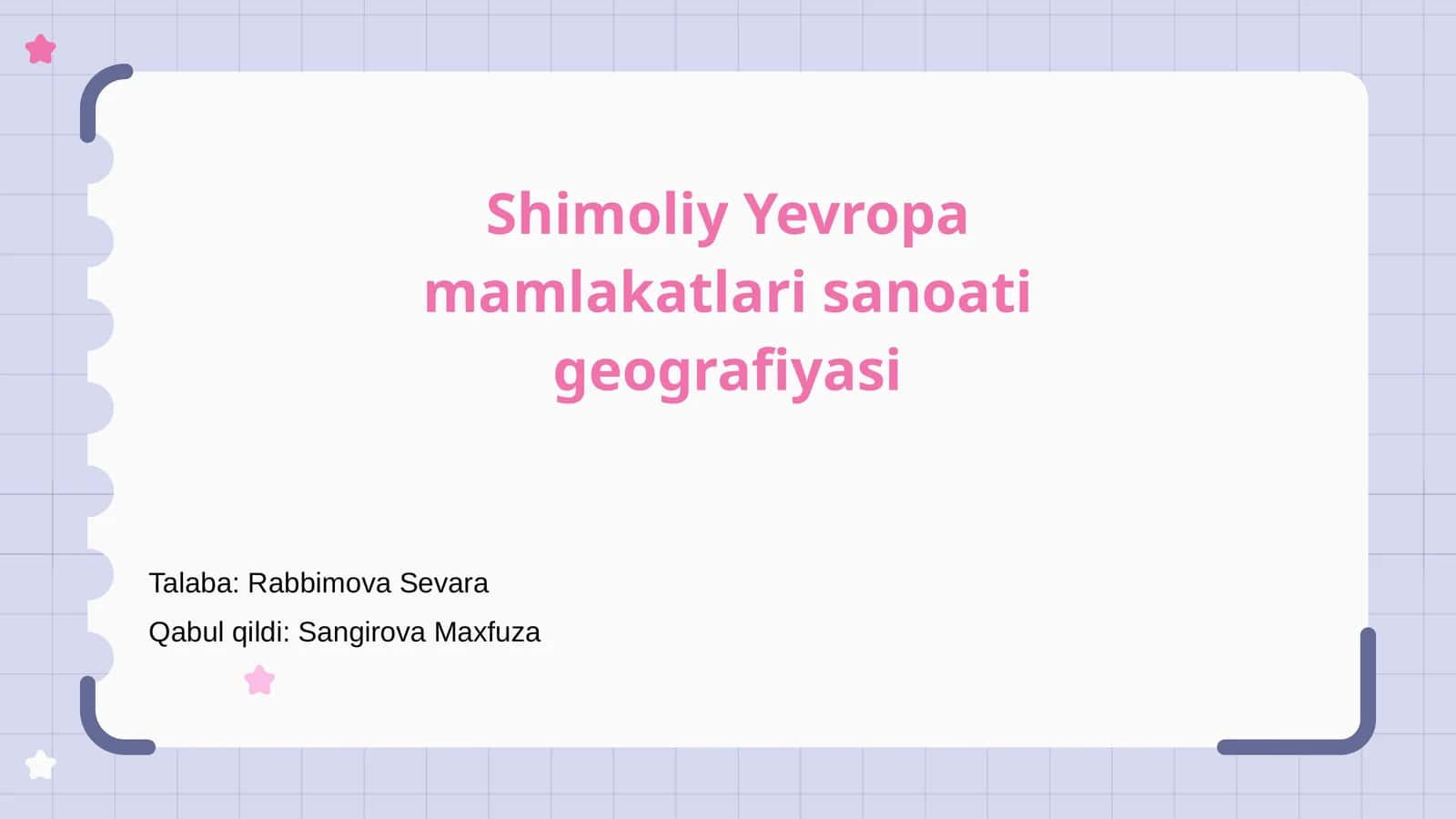 Shimoliy Yevropa mamlakatlari sanoati geografiyasi 1