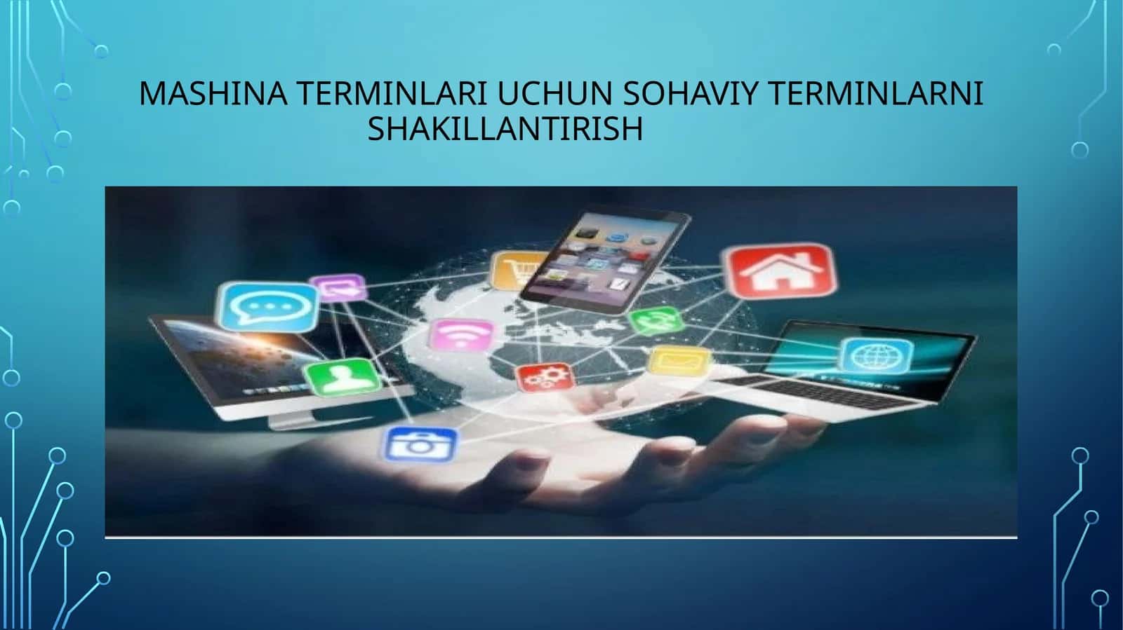 Mashina terminlari uchun sohaviy terminlarni shakillantirish 1