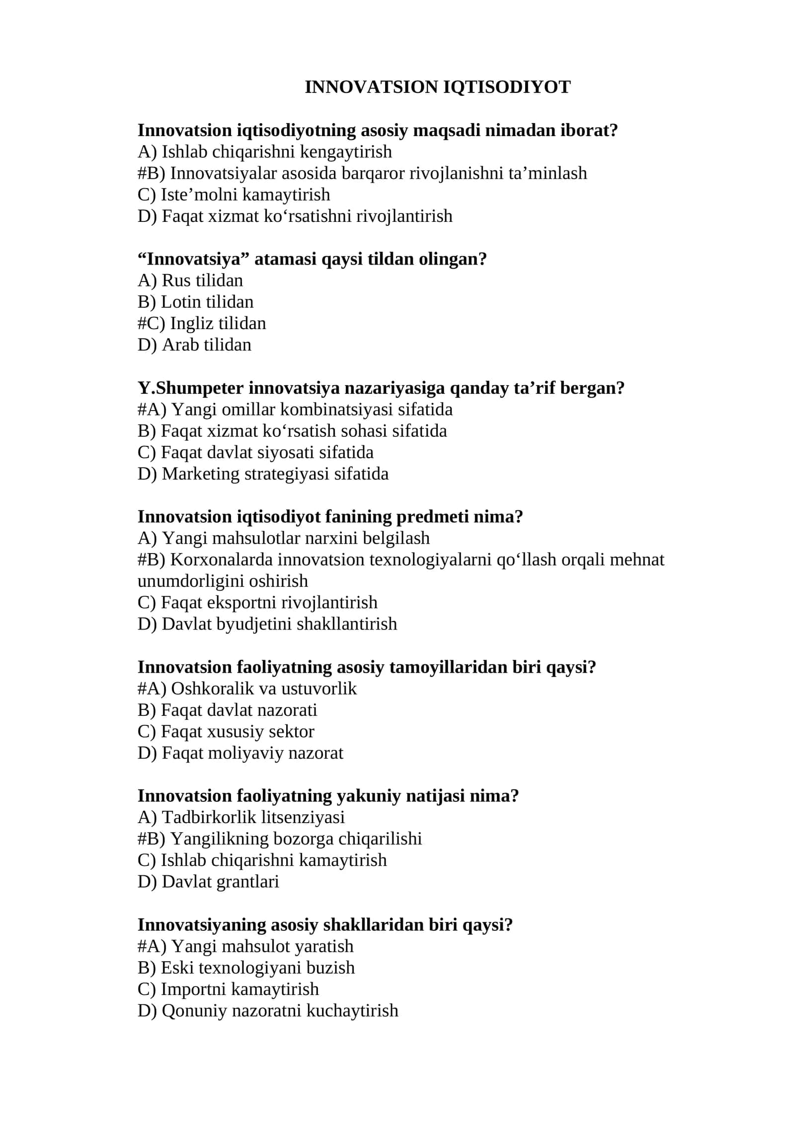 INNOVATSION IQTISODIYOT 1