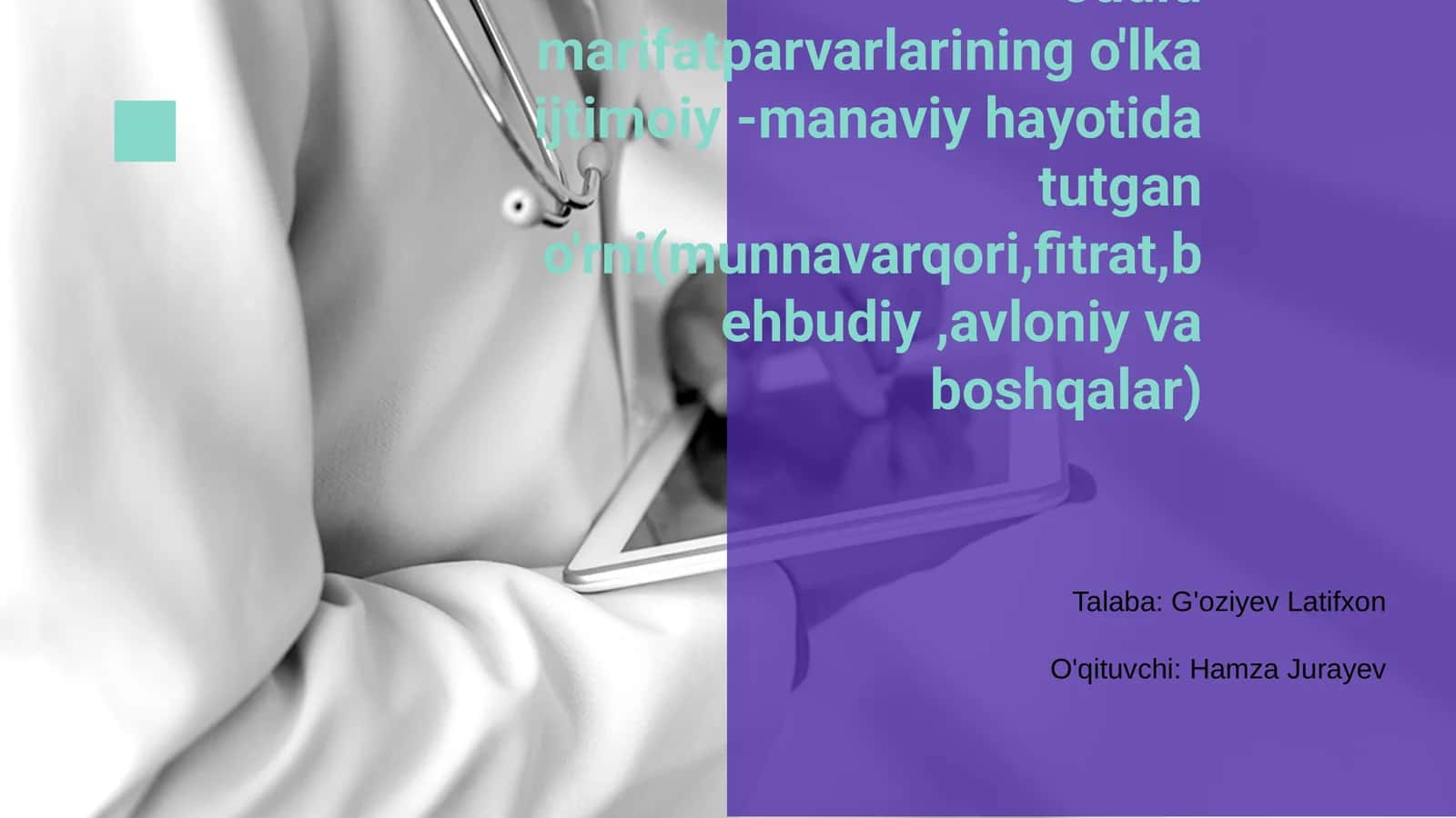 Jadid marifatparvarlarining asosiy yondashuvlari 1