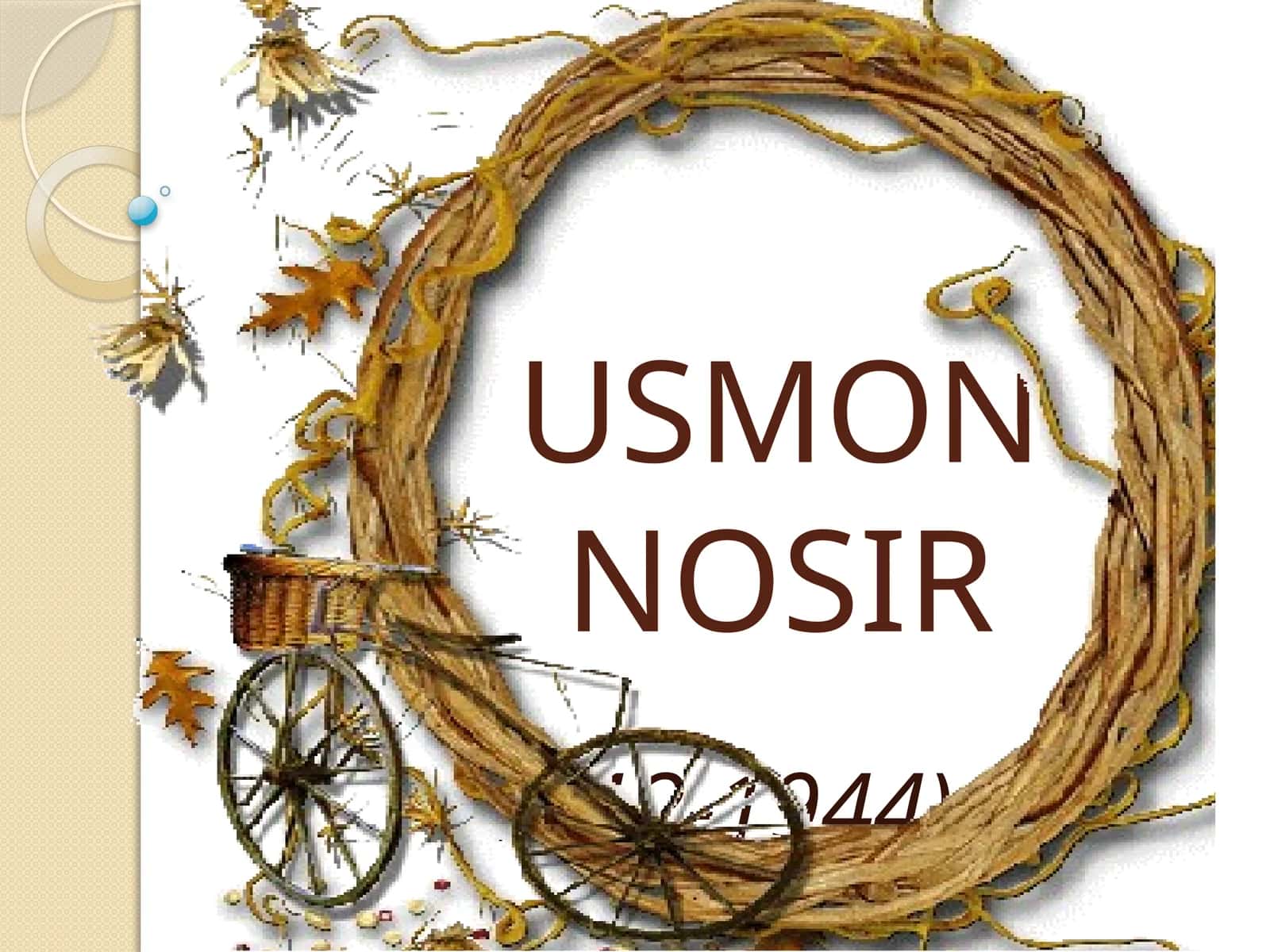 5-sinf Adabiyot fanidan Usmon Nosir mavzusida dars taqdimot 1