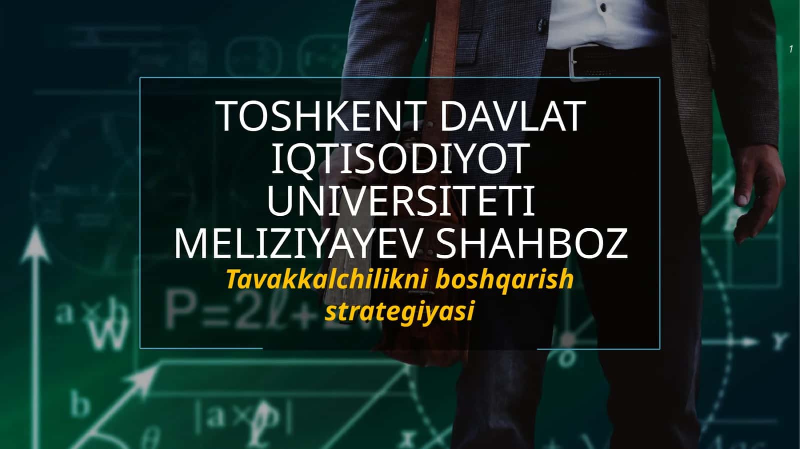 Tavakkalchilikni boshqarish strategiyasi 1