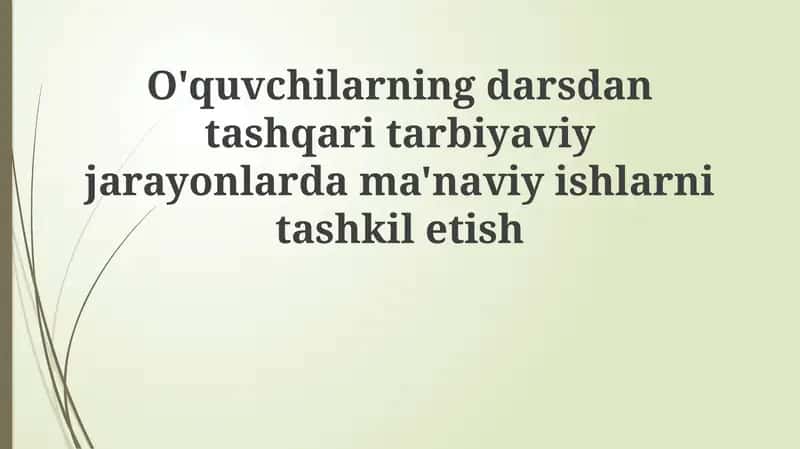 Ma'naviy-axloqiy tarbiya 1