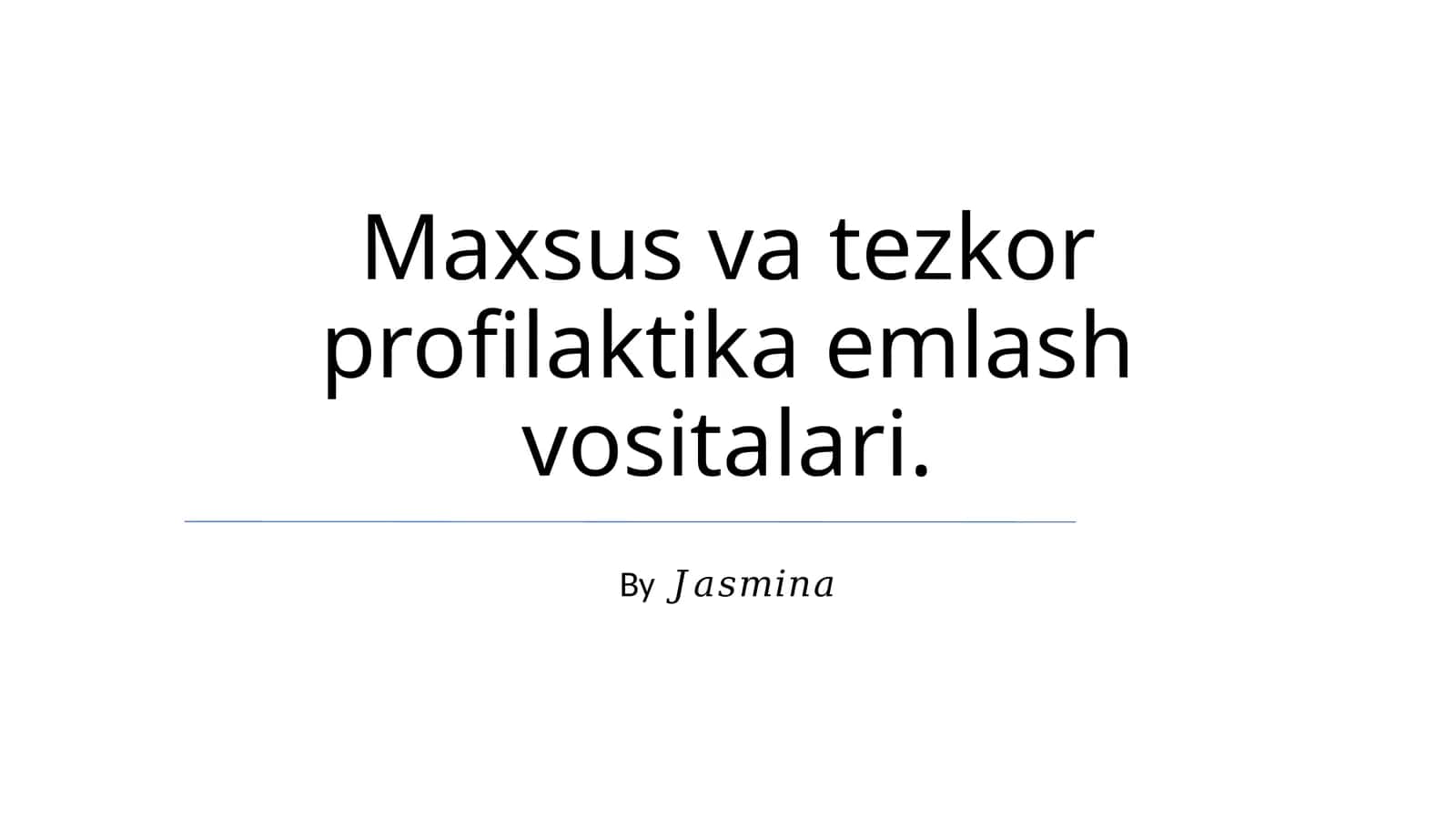 Maxsus va tezkor profilaktika emlash vositalari 1