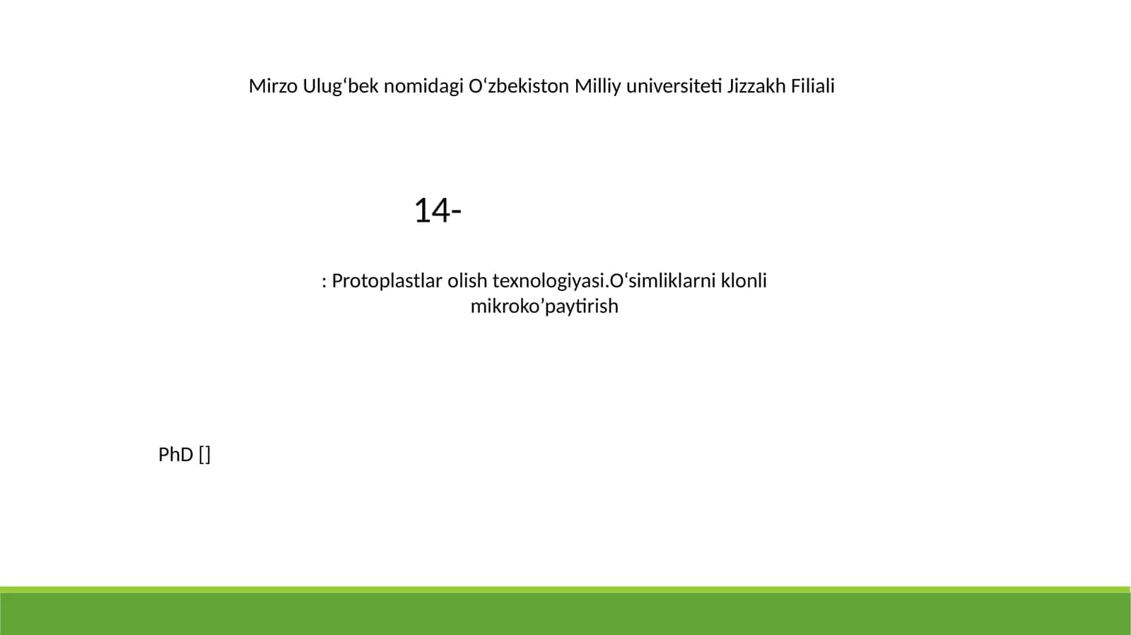 O‘simliklarni klonli mikroko’paytirish 1