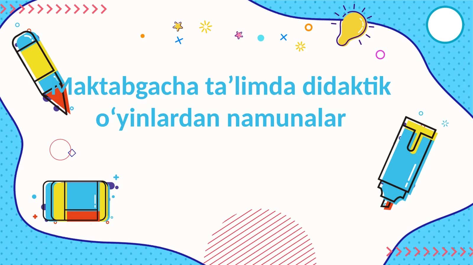 Maktabgacha taʼlimda didaktik oʻyinlardan namunalar 1