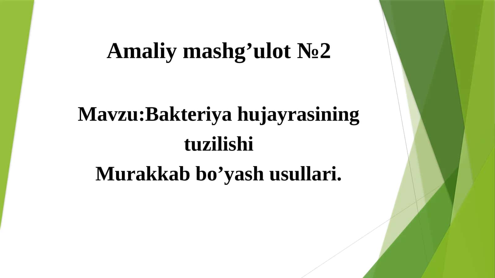 Bakteriyahujayrasining tuzilishi 1