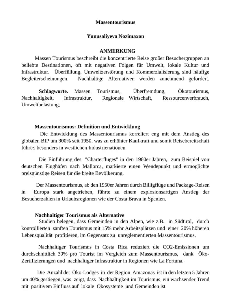 Massentourismus 1
